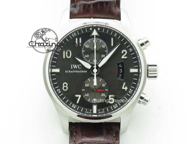 MIROTIME 0203 MARK XVIII Le Petit Prince IW327004 SS FKF 1:1 Best Edition Blue Dial On Brown Leather Strap Trendsetting 7117